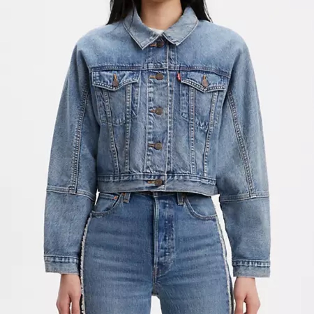 Levi’s Future Vintage Denim Cropped Jacket, L